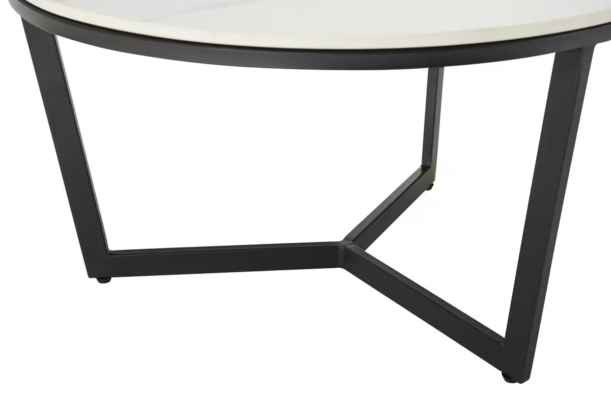 MASA DE CAFEA CU BLAT DIN MARMURA DIAMETRU - 70 CM