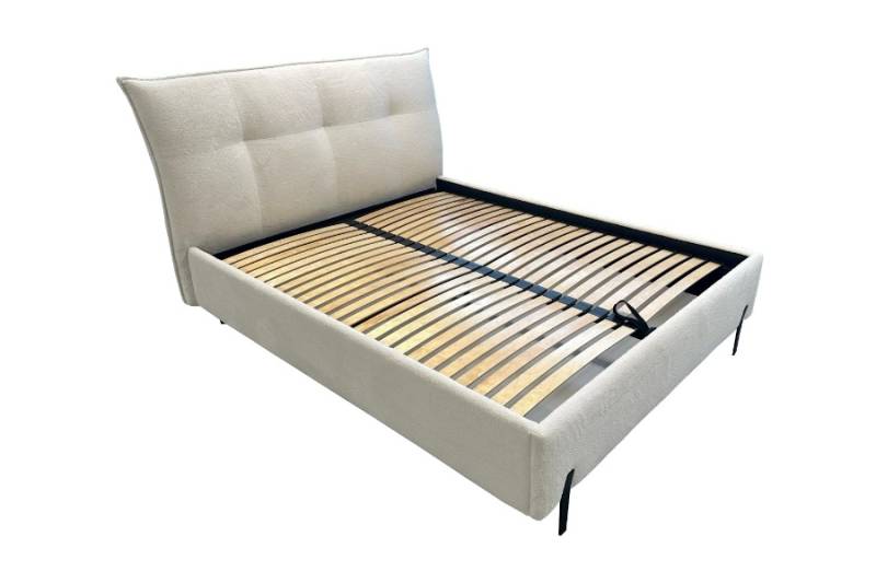 PAT DANAE 160/200 CM TAPITAT CU SOMIERA RABATABILA SI SPATIU DE DEPOZITARE INCLUSE