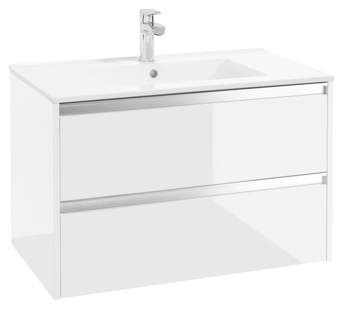 Corp Alb pentru Chiuveta Ceramica si Sertare Soft-Close MID.YOU 80 cm