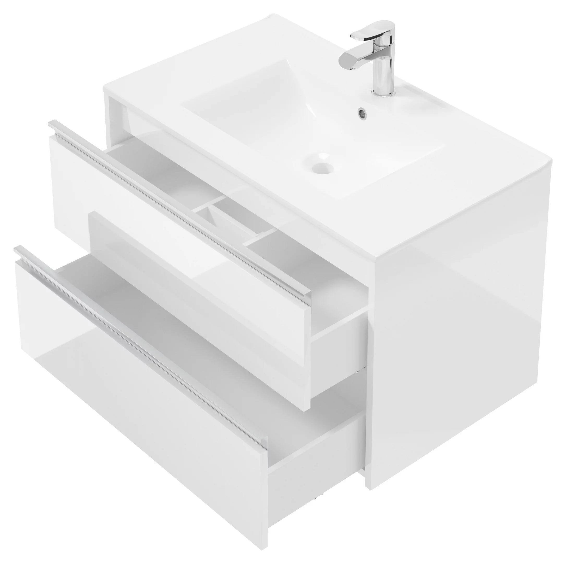 Corp Alb pentru Chiuveta Ceramica si Sertare Soft-Close MID.YOU 80 cm