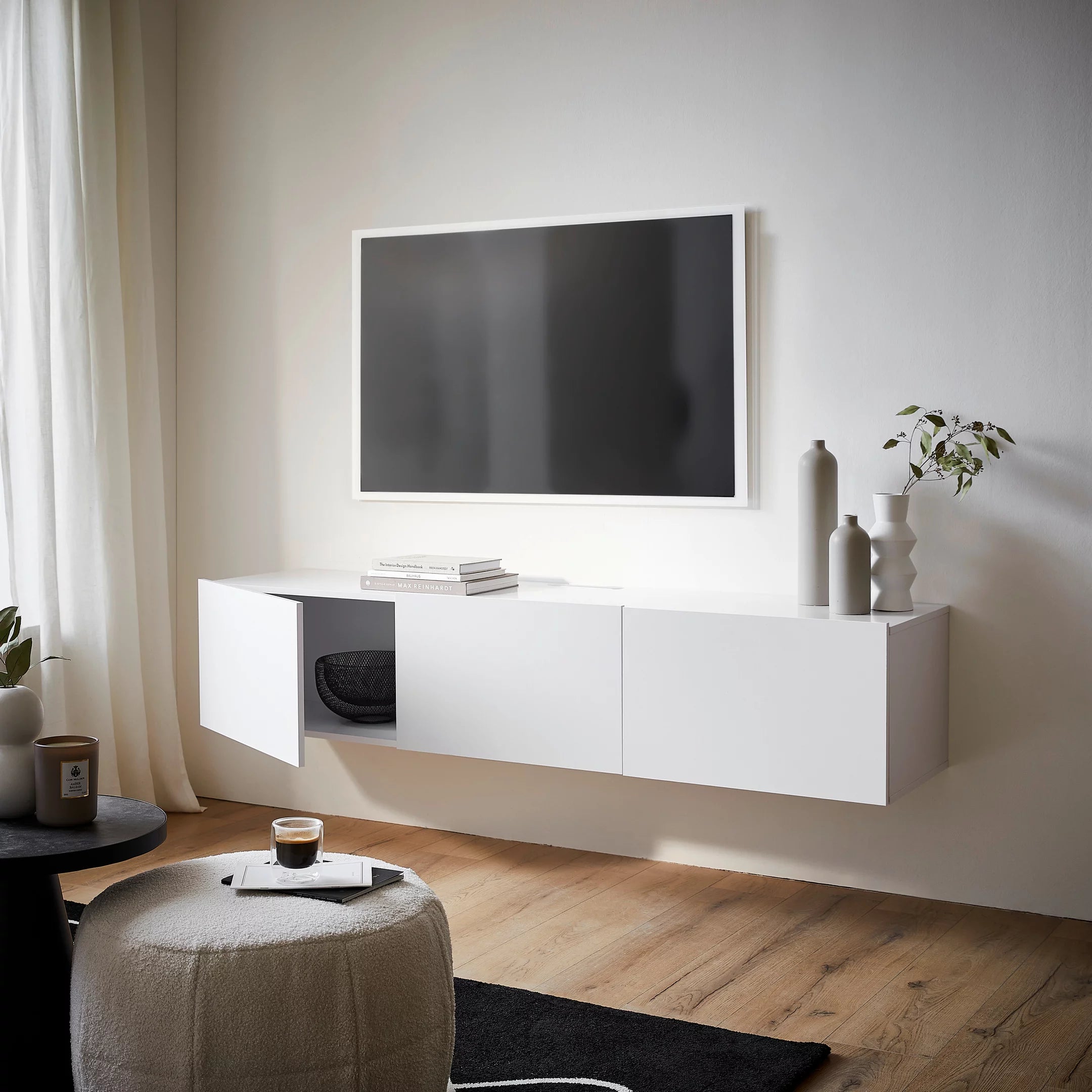 Comoda Suspendată Albă 180/36,7/42 cm