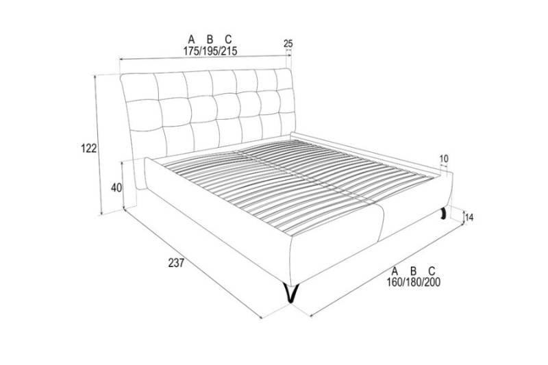 PAT ERATO TAPITAT CU SOMIERA RABATABILA SI SPATIU DE DEPOZITARE 180X200 CM