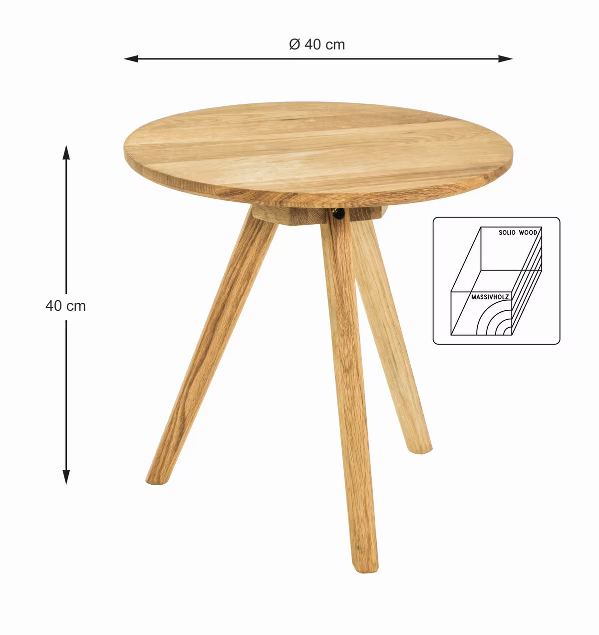 MASUTA LATERALA PENTRU CAFEA 40 CM