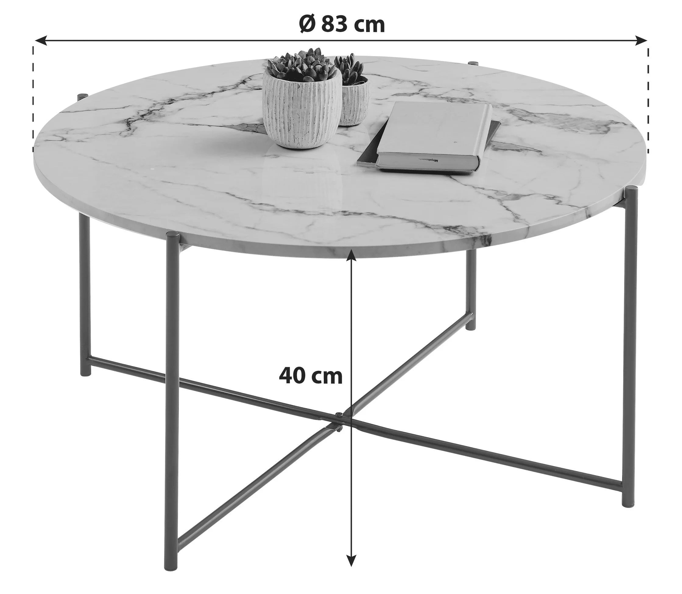 MASA DE CAFEA, MID.YOU rotunda - 83/83/40 cm