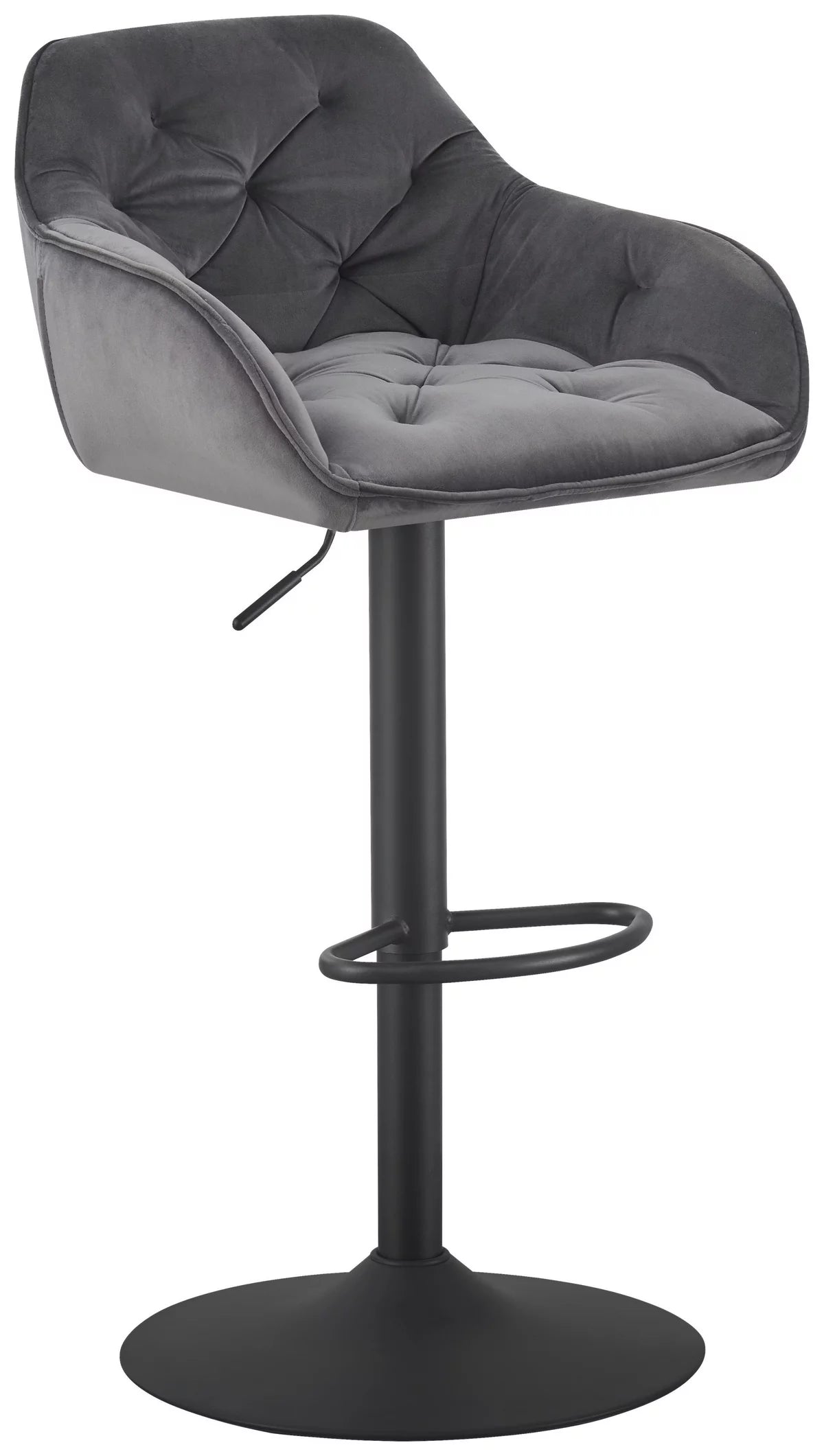 Scaun de bar Eileen gri/negru