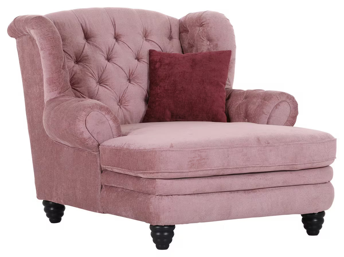 Fotoliu Chenille Rosa XXXL
