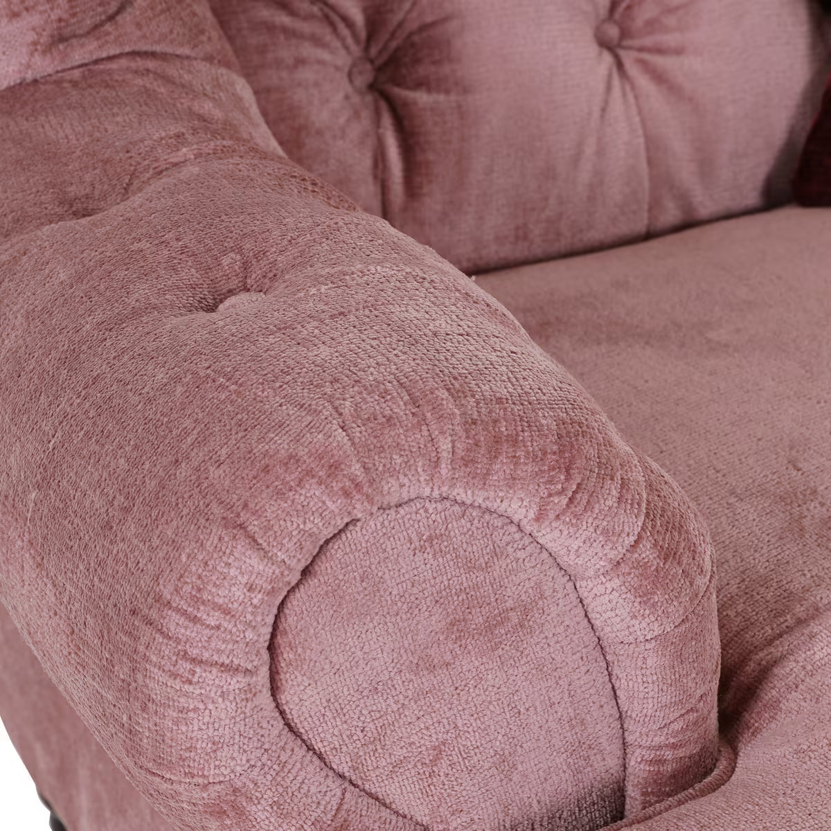 Fotoliu Chenille Rosa XXXL